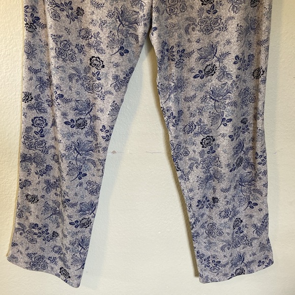 Lucky Brand Pull on Floral Straight leg Pants Comfortable Soft Cozy Women’s XL - Picture 6 of 11
